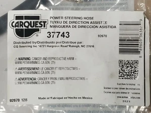 CARQUEST 37743 Power Steering Pressure Hose - Picture 1 of 1
