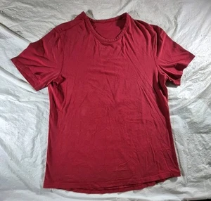 Lululemon Short Sleeve Red Gym Workout Casual Tshirt Size Large - Picture 1 of 10