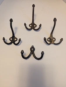 Vintage Cast Iron Acorn Coat Hooks from Sylvester Manor in Flint, MI - Picture 1 of 6