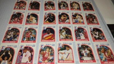 1989-90 NBA Hoops All-Star Game Basketball Card LOT - 20 Cards. Michael Jordan  - Image 1 of 4
