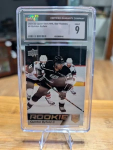 CGC 9 Quinton Byfield #8 Star Rookie 2021-22 Upper Deck RC - Picture 1 of 2