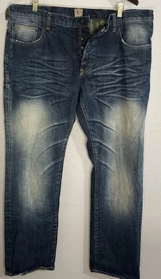 PRPS Barracuda Dark Wash Selvedge Denim Jeans Pants Mens Size 42x33 - Image 1 of 4
