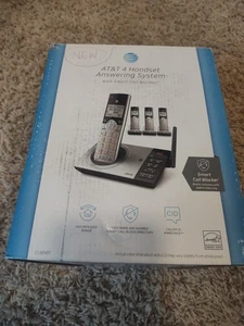 AT&T Expandable Cordless Phone Answering Machine Call Block 4 Handsets DECT 6.0 - Picture 1 of 6