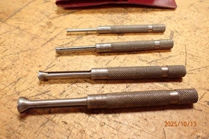 VINTAGE LUFKIN SMALL HOLE BORE GAGE GAUGES NO. 78 A,B,C,D MACHINIST TOOLING READ - Picture 1 of 7