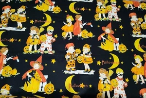 Alexander Henry Fabric "trick or treat" 2006 Halloween Material 44" x 33" Read - Picture 1 of 12