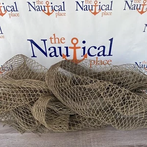 Large Authentic Fishing Net Cut From Real Commercial Fish Netting - 5ft x 100ft - Picture 1 of 8