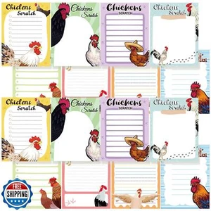 PerKoop 16 Pieces Funny Chickens Sticky to Do Notepad Chicken Scratch Chick C - Picture 1 of 5