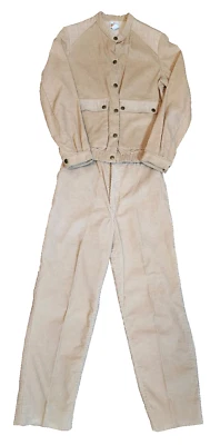 Vintage Wrangler Juniors Tan Corduroy Jacket And Pants Set Size Medium - Image 1 of 4
