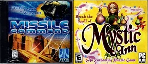Missile Command and Mystic Inn Pc Sealed New XP 2 Great Fun Games - Picture 1 of 2