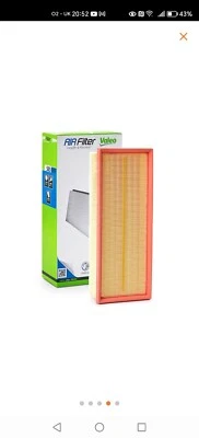 Filtro de aire Valeo 585028 pieza automotriz para Volkswagen Golf V Golf Plus 1.9 Tdi Foto 1 de 4