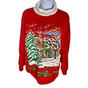 Top de manga larga con gráfico texturizado cascanueces vintage de Navidad para mujer talla XL - Imagen 1 de 5