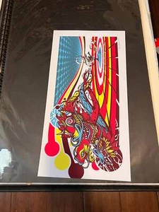 Brad Klausen MLB Dock Ellis No hitter Limited Poster SIGNIERT - Bild 1 von 5