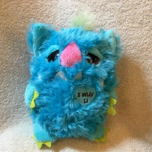 Luv Munkins By Aurora owl plush Stuffed Animal Blue Green Claws 6” I Wuv U Heart - Picture 1 of 3