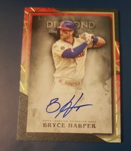 2022 Topps Diamond Icons Bryce Harper Auto Red 1/5 Philadelphia Phillies AC-BHA