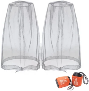 Benvo Mosquito Head Net Mesh, Face Neck Fly Netting Hood from Bugs Gnats Noseeum - Picture 1 of 12