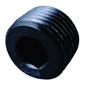 Fragola 493205-BL 1/2 NPT Pipe Plug Internal Allen Head Anodized Black Aluminum - Picture 1 of 3