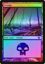 Swamp (340) FOIL 8th Edition HEAVILY PLD Basic Land MAGIC MTG CARD ABUGames