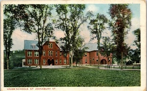 Vintage Postcard Union Schools St Johnsbury Vermont VT Posted 1920  - Picture 1 of 3