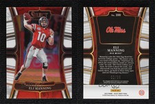 2023 Panini Select Draft Picks Concourse White Prizm /35 Eli Manning #100