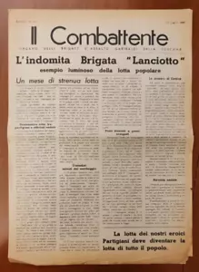 IL COMBATTENTE ORGANO BRIGATE D'ASSALTO GARIBALDI TOSCANA 1944 GUERRA MONDIALE - Imagen 1 de 1