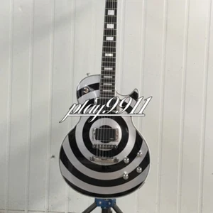 Zakk Wylde Custom schwarz & silber E-Gitarre HH Tonabnehmer HPL Griffbrett auf Lager - Bild 1 von 8