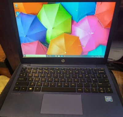 HP Stream 11 BLUE Intel dual-core 11.6" windows 11 office  laptop - Image 1 of 4