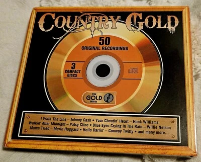 COUNTRY GOLD 50 ORIGINAL RECORDINGS 3 CD'S NEW — 第 1/2 张图片