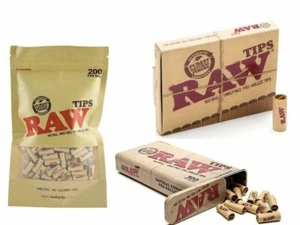 RAW UNREFINED PRE-ROLLED FILTER ROACH PAPAERS TIPS RESEALED BAG OPT SLIDING TIN - Picture 1 of 5