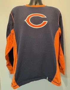 Reebok NFL Chicago Bears Long Sleeve Shirt Size Medium 100% Cotton - Picture 1 of 6