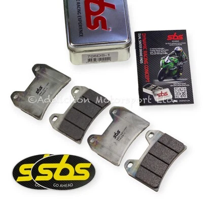 SBS Dual Sinter Front Brake Pads for Aprilia Dorsoduro 1200 ABS 2011-14 706DS-1 - Image 1 of 3
