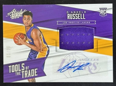 2015-16 Panini Absolute Tools of the Trade Auto RC D'Angelo Russell 81/99 Lakers - image 1 of 2