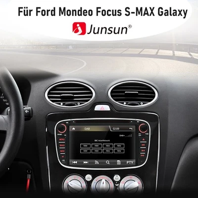 Für Ford Mondeo Focus S-MAX Galaxy Autoradio CD DVD GPS Navi BT SWC FM DAB+ 7" - Bild 1 von 4