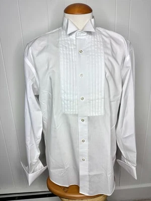 Camisa Esmoquin Yves Saint Laurent Para Hombres Cena Puño Francés - Para Hombres 16 34-35 Plisada Foto 1 de 4