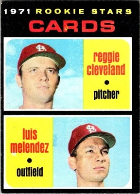 1971 Topps Luis Melendez Reggie Cleveland #216 - Image 1 of 2