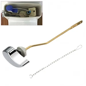 Palanca de descarga lateral de cisterna de inodoro, compatible con TOTO, cuerpo de varilla de latón macizo S... - Imagen 1 de 6