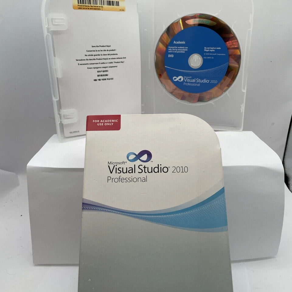 Microsoft Visual Studio 2010 Professional Academic Version Product Key &CD! - Image 1 of 4