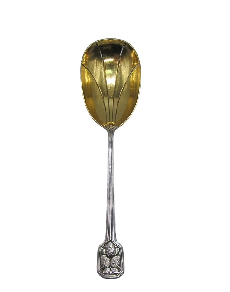 Cuchara grande para servir fresa vintage de plata esterlina Tiffany & Co. Foto 1 de 4