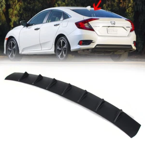 16-20 Fit FOR HONDA Civic X 10th Sedan Roof Fin Spoiler Embossing Matte Black - Bild 1 von 7