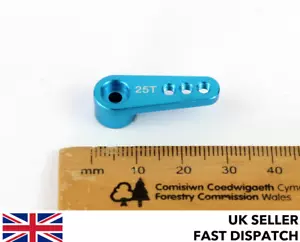 Blue Servo Horn/Arm 25 Teeth/Tooth 25T Aluminium for Futaba RC Buggy/Plane - Picture 1 of 4