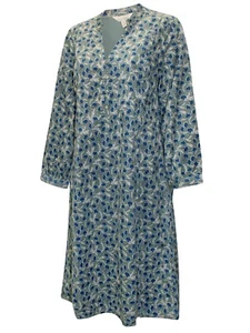 Ex-Seasalt Needlecord Dress Drifting Floral Headland Diarist GREEN Size 14 to 20 - Picture 1 of 4