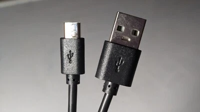 Micro USB Charging & Data Sync Cable / Cord - TPE - Black - Image 1 of 4