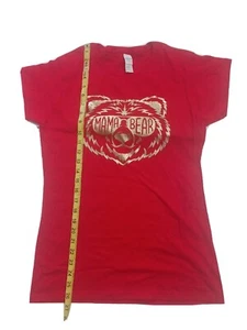 Mama Bear Small Bear hot Foil Shirt Mom Life Mama Women's T-shirt size L P - Picture 1 of 15