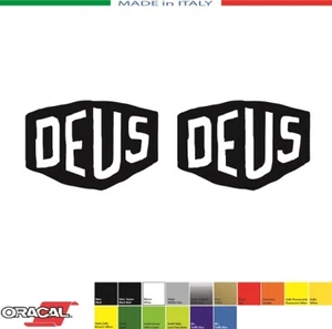 2 ADESIVI DEUS EX MACHINA 1 mm.30x20 STICKERS KLEBSTOFFE PEGATINA TRIUMPH HARLEY - Imagen 1 de 1