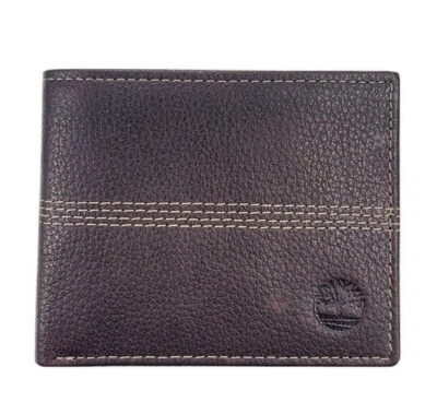 Timberland /  BROWN / Premium Genuine Leather Bi Fold w/Gift Box MSRP $55 - Image 1 of 4