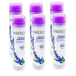6x Yardley London Referishing Body Spray English Lavender 75ml - Picture 1 of 1
