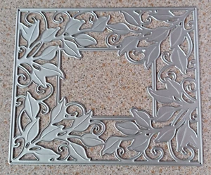 Troquel de corte con marco de hojas hasta 12cms x 10,5cm NUEVO - Imagen 1 de 3