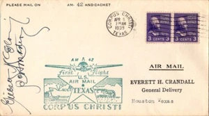 Eastern Airlines Erstflug Corpus Christi Texas - Houston Texas - 1939 - Bild 1 von 2