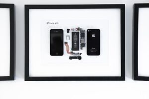 Framed Disassembled iPhone 4s | Wall Art | Unique gift for  lovers