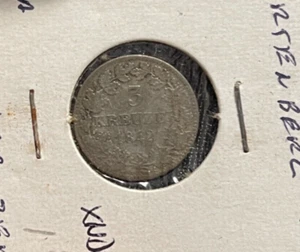 1842 Württemberg 3 Kreuzer bg - Bild 1 von 2