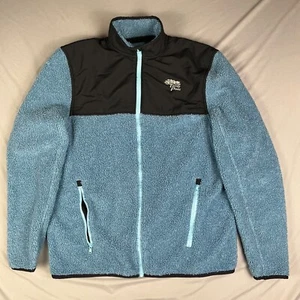 Torrey Pines Under Armour Fleece Jacket Men Size Medium Deep Pile Sherpa Zip - Picture 1 of 5